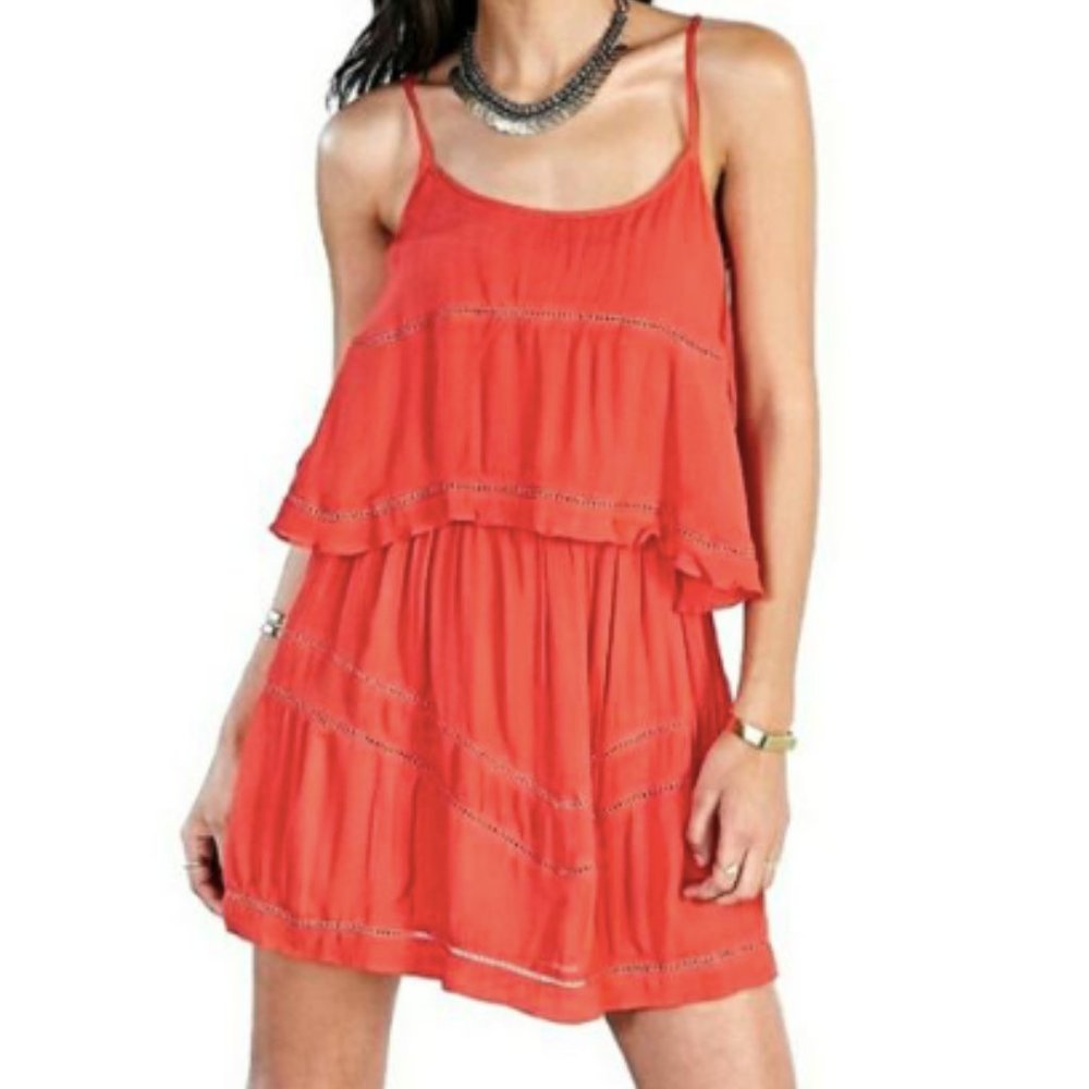 Lovers + Friends Orange Paradise Short Dress XS